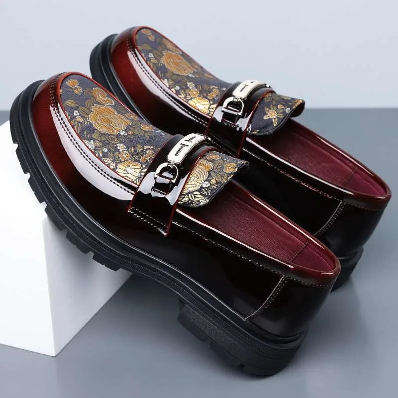 Coiffeur Wedding Dress Shoes for Man Drivers Loafers Tuxedo Shoes Men Slip-on Patent Leather Formal Shoes Man Office Business