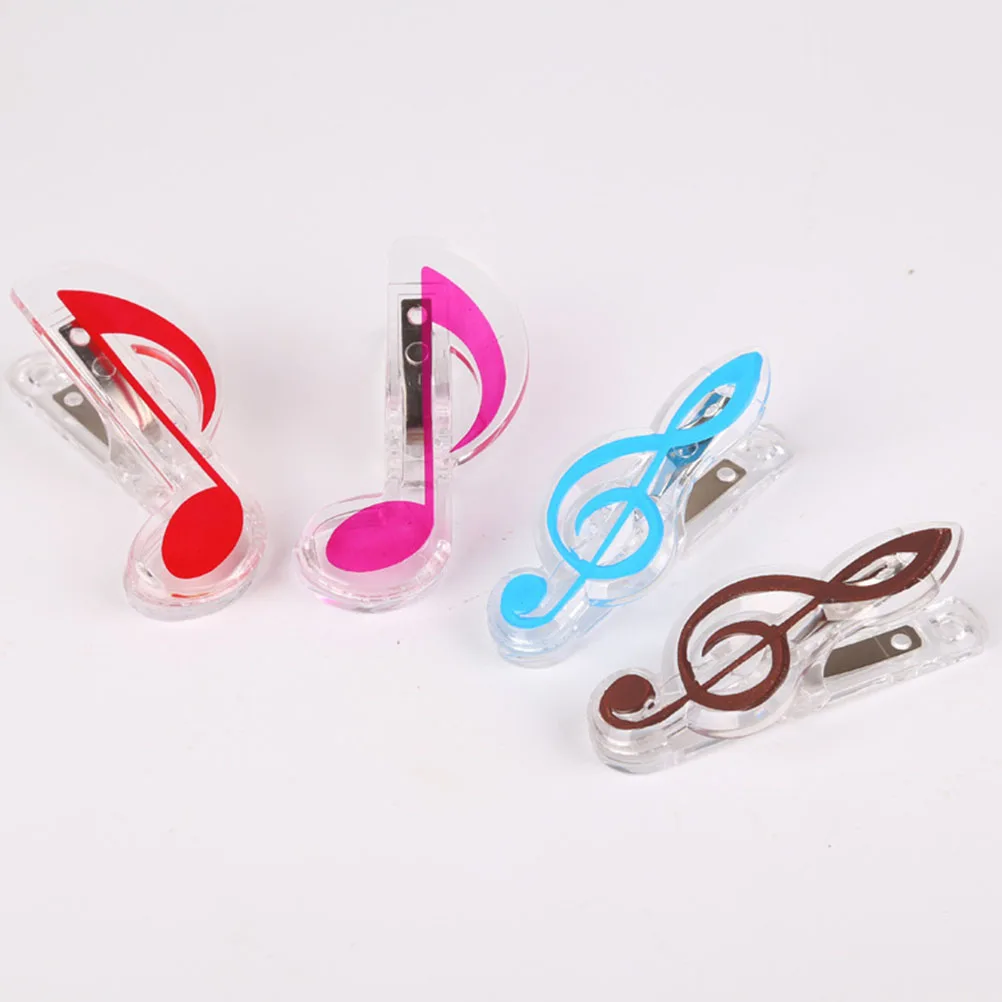 

10 Pcs Note Clips Piano Score Holders Sheet Music Book Clamps Plastic Gifts Red Blue Yellow Green Piano Score Clips Black