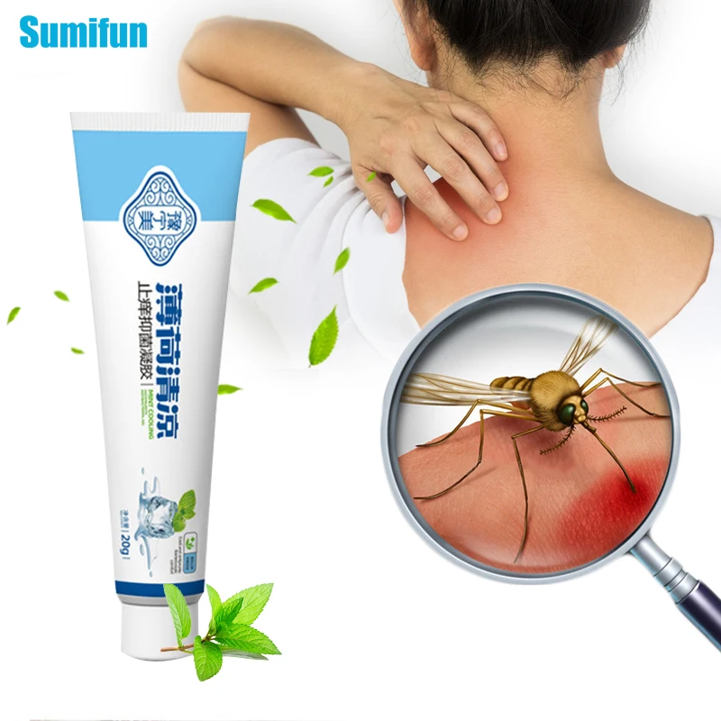 

20G Mint Balm Antibacterial Antipruritic Cream Mosquito Bites Anti Itching Gel Eczema Dermatitis Psoriasis Skin Care OIntment