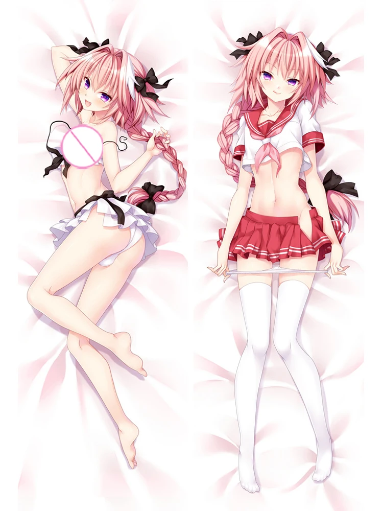 

Dakimakura Anime Pillow Cover Astolfo Double Sided Print 2Way Cushion Bedding Festival Gifts Gifts