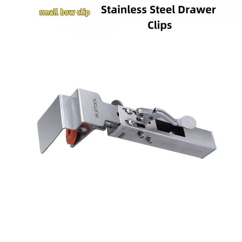 Push-on Quick Drawer Clamps Adjustable Telescopic Retaining Clamps Pullout-Free Drawer Mounting Fixture Aids