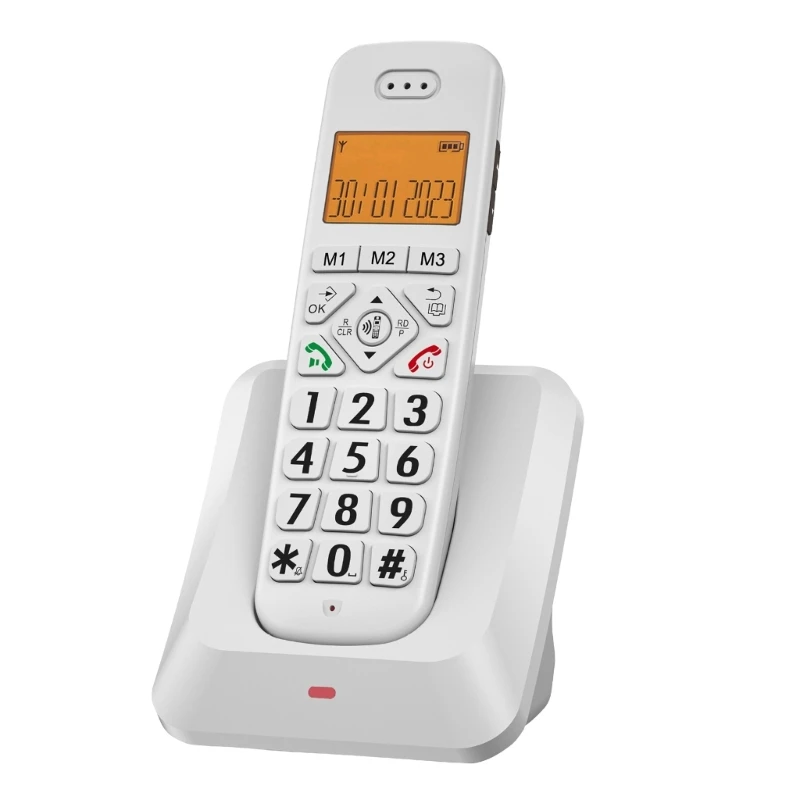 D1011 Cordless Phone Handheld Telephone with CallerID Storage Redials Functions