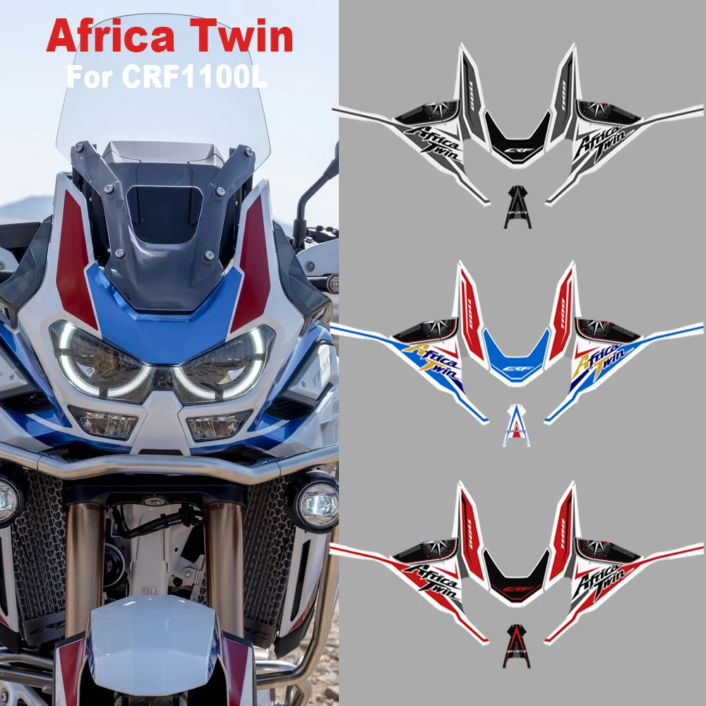 

For Honda CRF1100 CRF 1100L L1 L2 Africa Twin Adventure Sport 2020 Wind Deflectors Visor Set Stickers Decal Kit Side Tank Pads