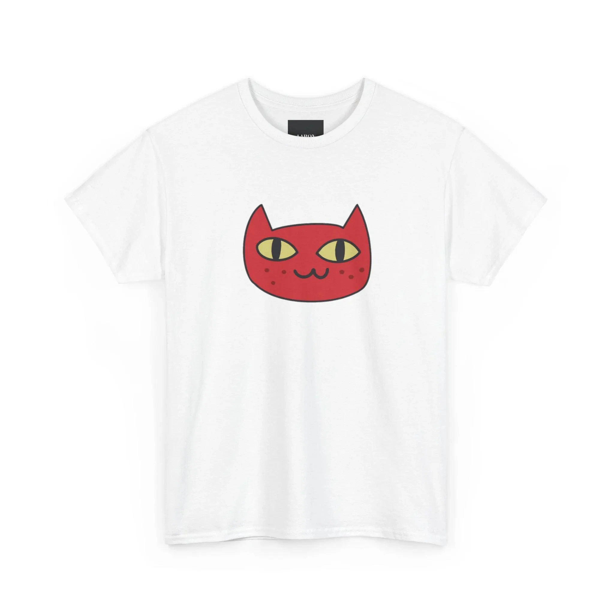 Cat Graphic T-Shirt, Unisex Cotton Top Luxurious Printed Pattern Comfortable T-Shirts Retro Y2K Style High-quality Fashionable
