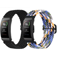18MM Adjustable Nylon Elastic Braid Strap Xiaomi Mi Smart Watch Women Men Bracelets For Garmin Vivoactive 4S/Venu 2s TicWatch C2