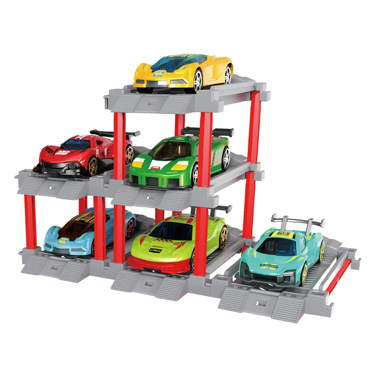 

Игровой набор детских машинок 1/64: развивающий моторику, креативный подарок, гаражный игровой комплекс