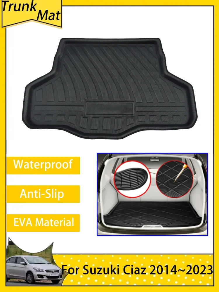 

Car Trunk Mats for Suzuki Ciaz VC Toyota Belta 2014~2023 Accsesories Luggage Cargo Tray Protective Waterproof Boot Carpet 2016