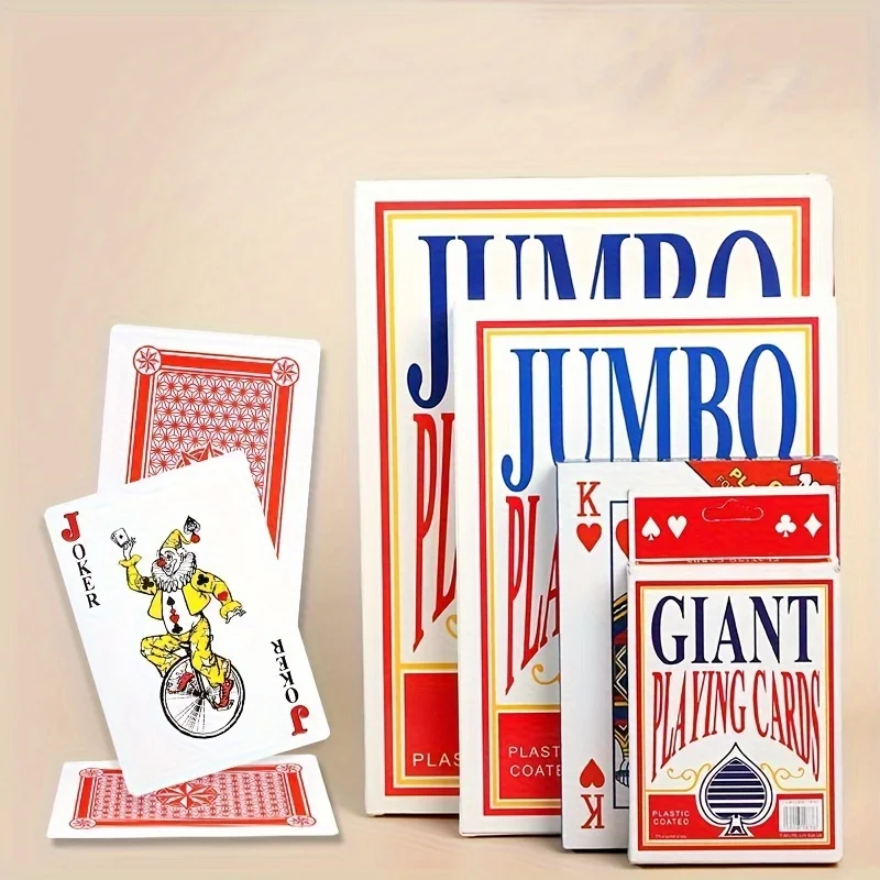 Big Playing Card, Super Large, Giant Playing Card, 2x 6x 9x A4 Internet Celebrity, Funny Same Big Playing Card Creativity