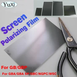 5 adet için GBC GBA SP ekran polarize filmler/GB/GBP/NGPC/WSC ekran Lens koruma filmi oyunu yedek parçalar
