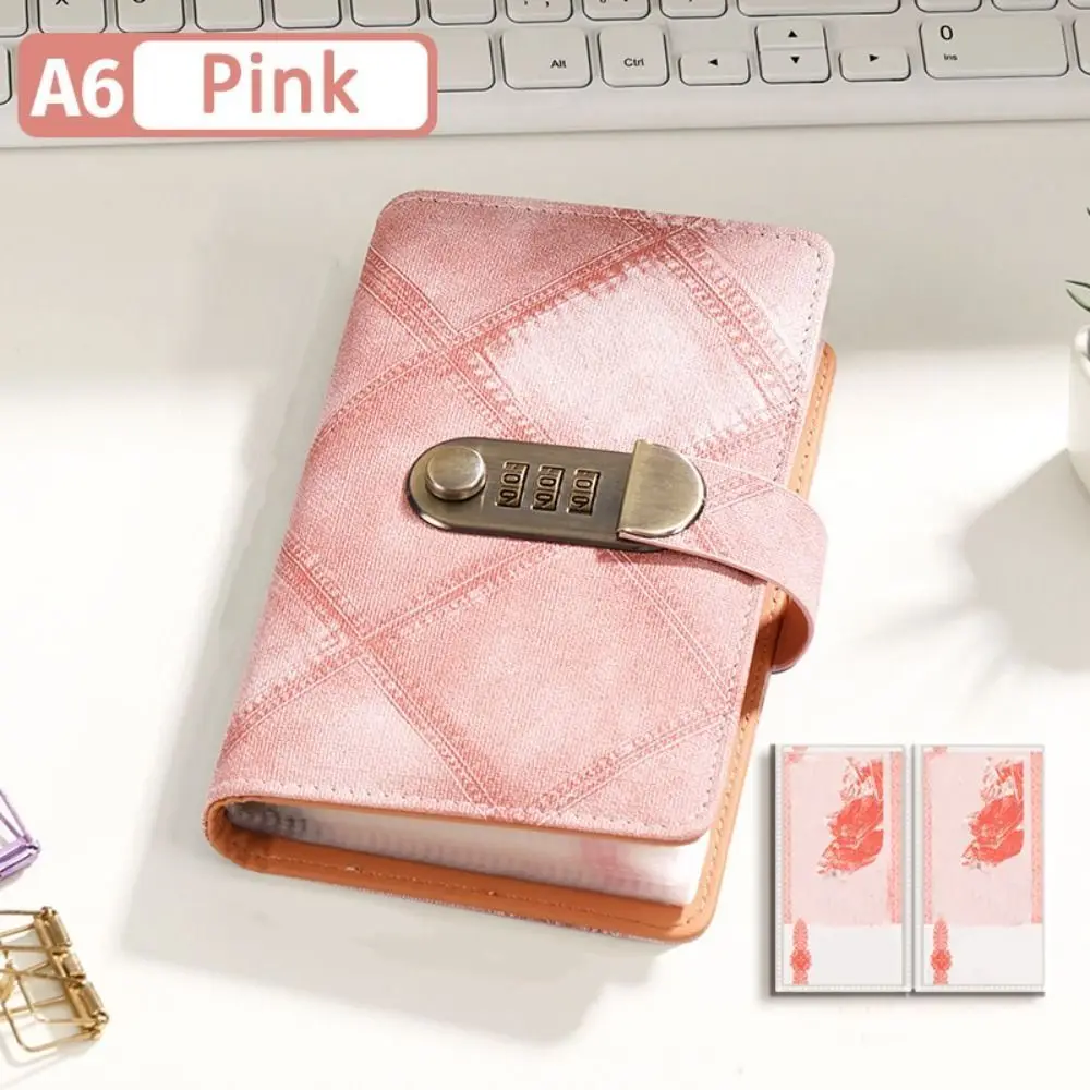 50Sheets Envelop Savings Challenges Book Portable PU Leather Budget Binder with Lock Savings Handbook Wallet Storage