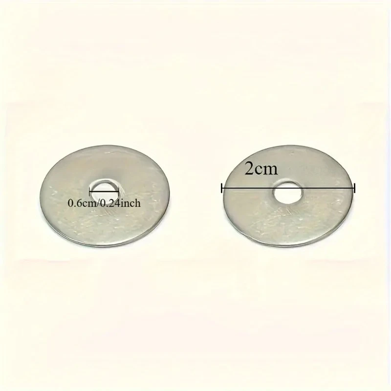 50 Pcs M6 Flat Washers - Galvanized Thickened Metal Spacers for Indoor & Outdoor Use Rustproof 6x20x1mm