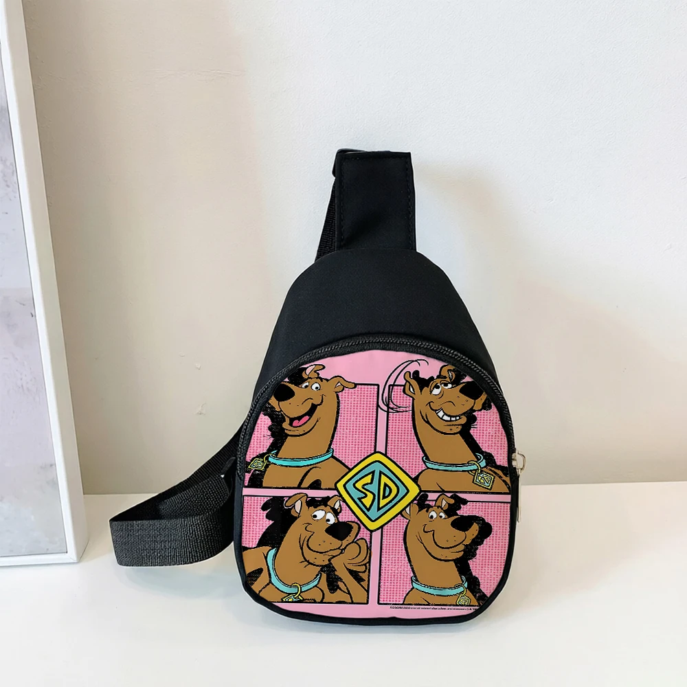 Scooby Doo Chest Bag Mini Cool Cartoon Dog Outdoor Travel Portable Crossbody Bags Anime Zipper Phone Storage Bags Birthday Gift view 5