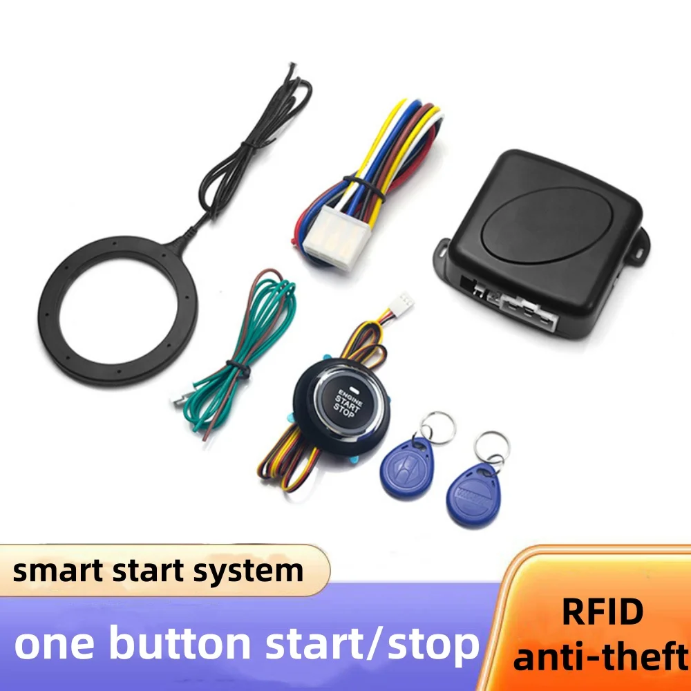 Allarme Auto telecomando PKE Auto Keyless Entry Engine Start sistema di allarme pulsante Remote Starter Stop Auto