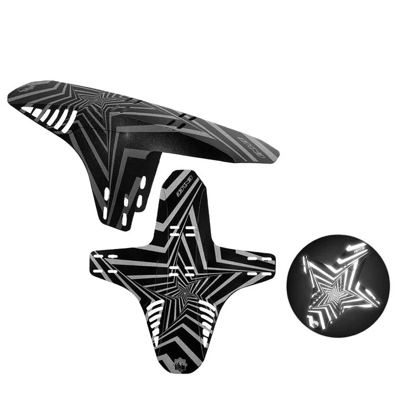 ENLEE Manufacturer Custom Reflective Bike Fenders Tire Wheel Universal Mudguard Wings AM DH Enduro Bicycle Mudguard Fender