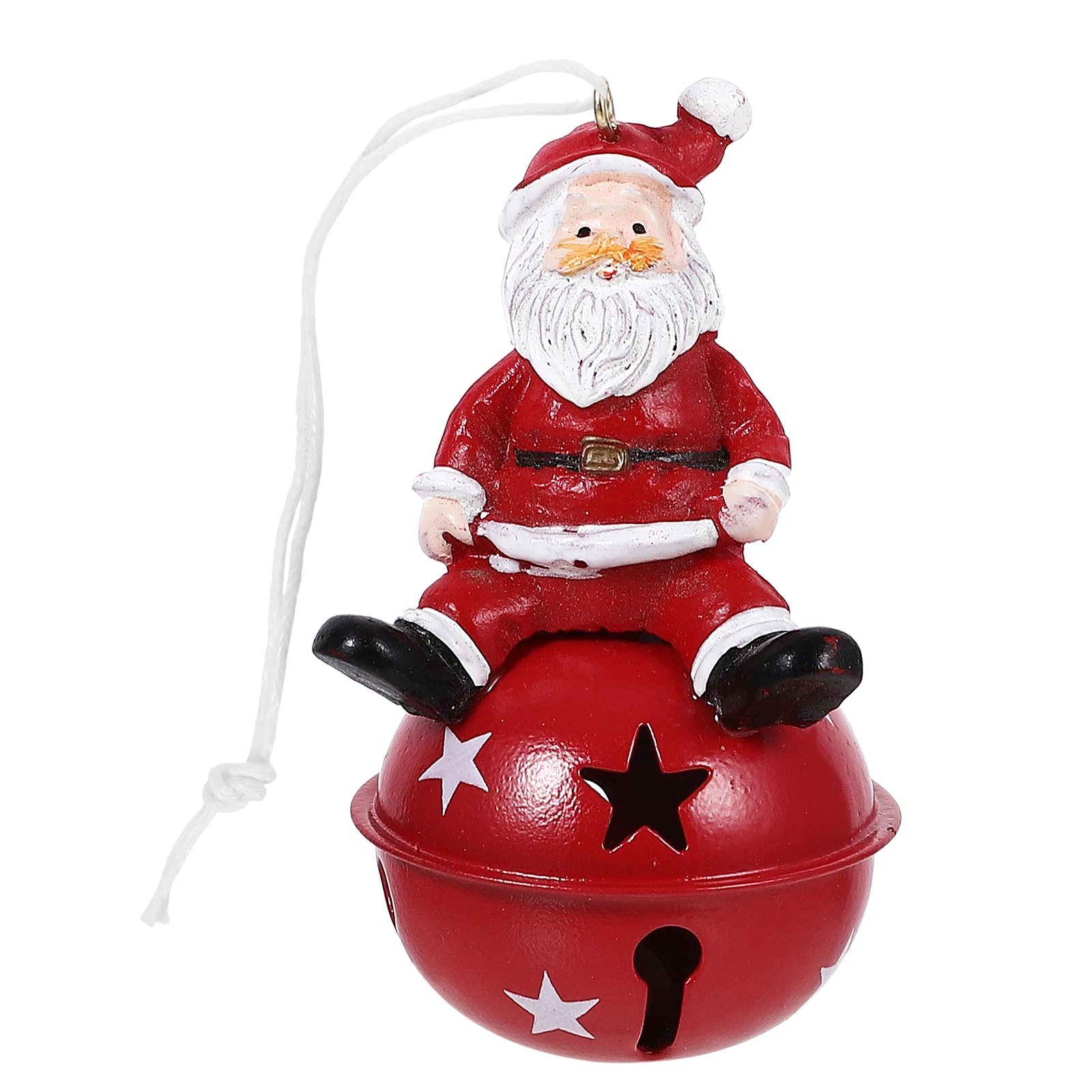

Santa Claus Resin Christmas Bell Hanging Ornament Pendant Lightweight Xmas Tree Decorations Xmas Party Supplies