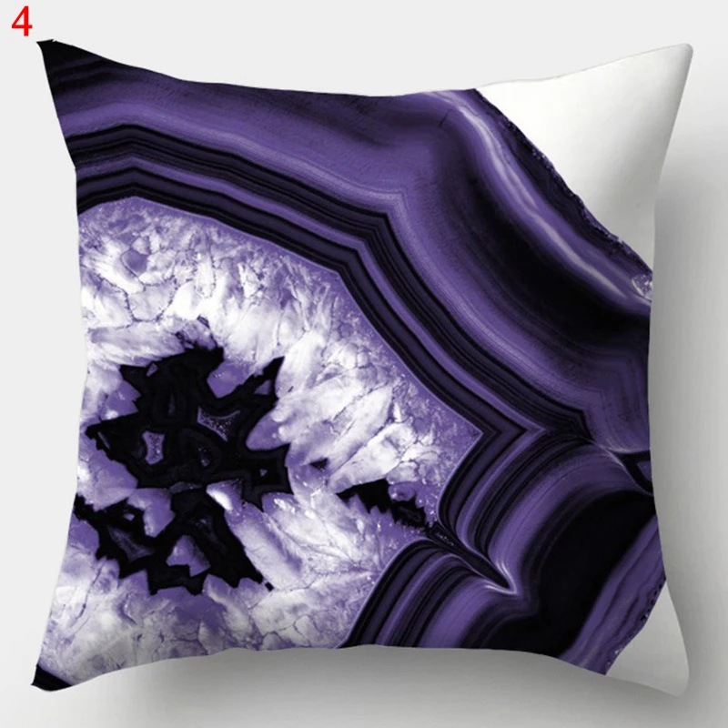 Purple Geometric Pillowcase Decorative Cushion Cover Pillowcase Home Sofa Decor Square Pillowcase Moda