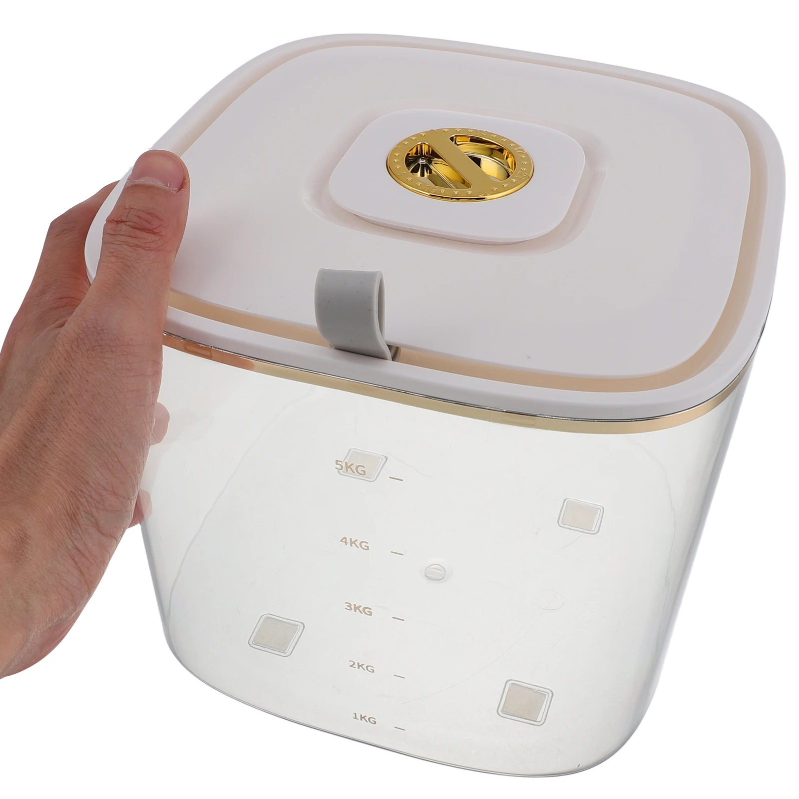 

Sealed Rice Storage Box Airtight Food Container Large Capacity Grain Keeper for Home Use Anti Damp Jar for Rice Corn Flour Pet
