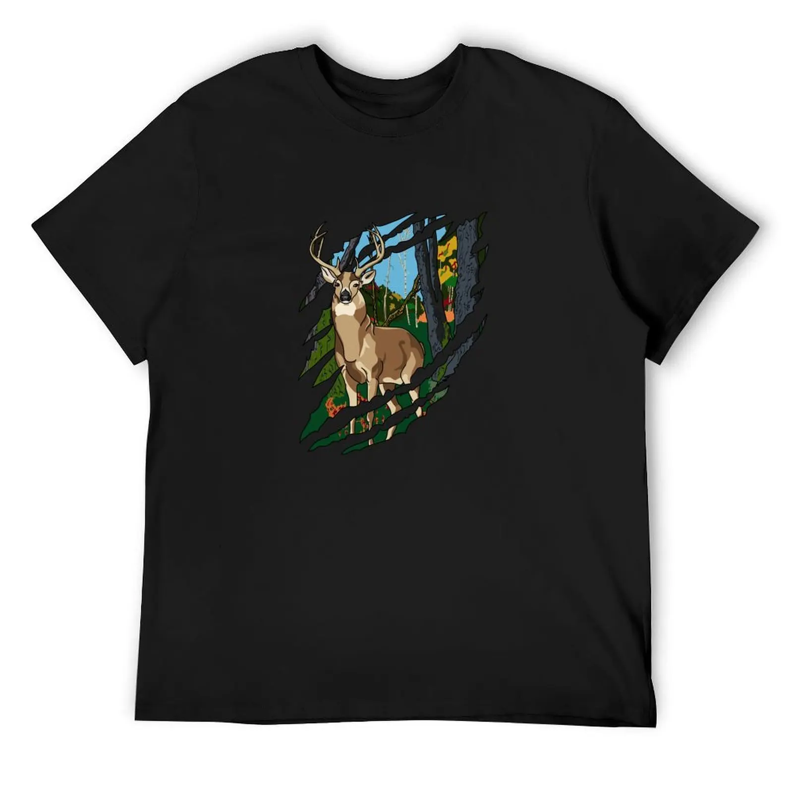 

Wild at Heart Deer T-Shirt Funny t-shirt plus size clothes vintage t shirts mens clothing