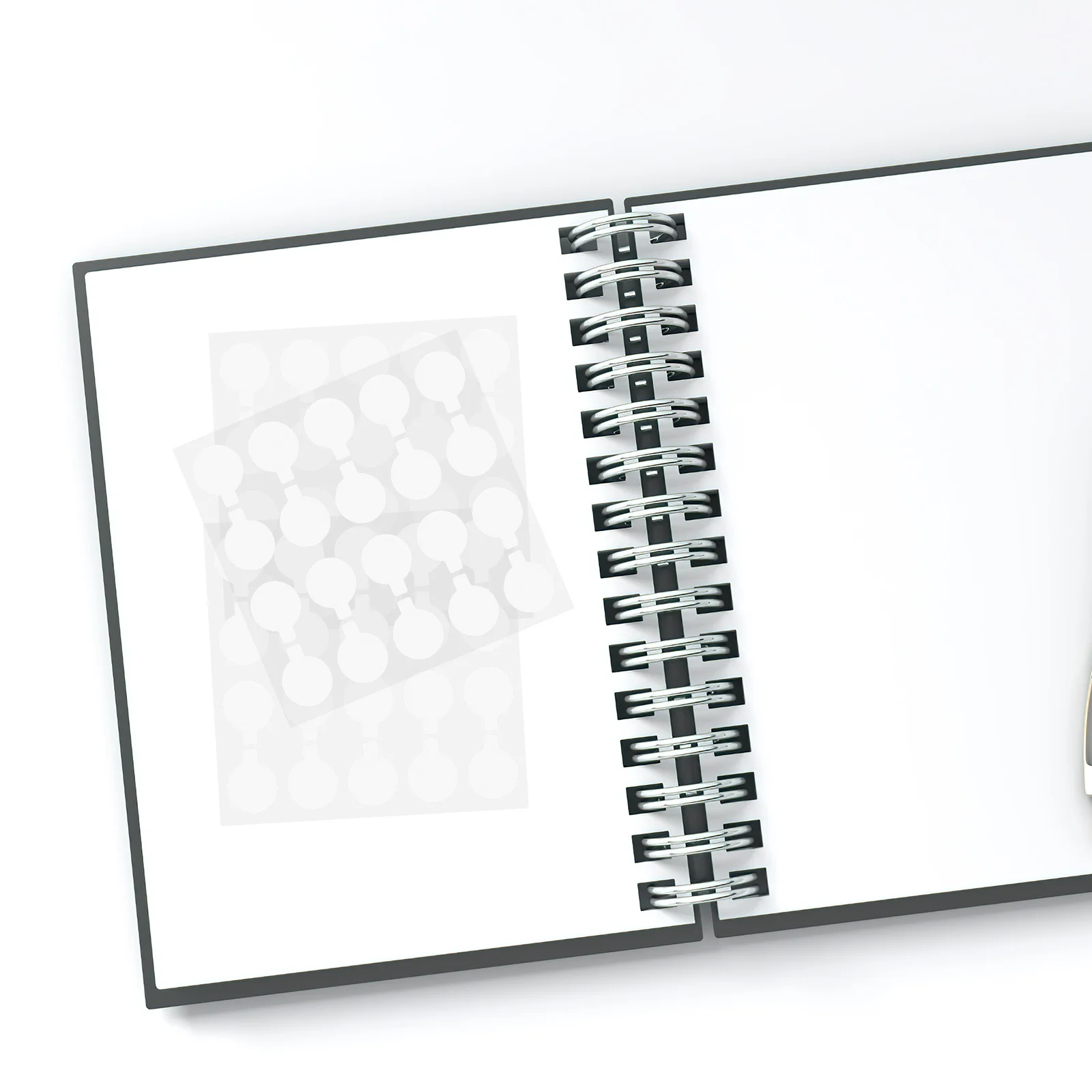 100Pcs Double-Sided Nano Adhesive Circle Labels Removable Round Dot Stickers for Coding Organization Sealing Gift Wrap