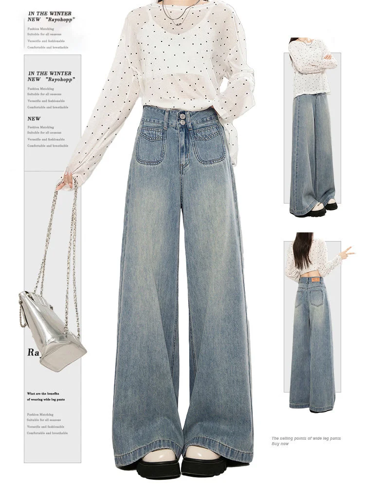 

Summer New High Waist Loose Casual Summer Jeans Outerwear Wide Leg Shorts Comfortable Versatile Female Clothing