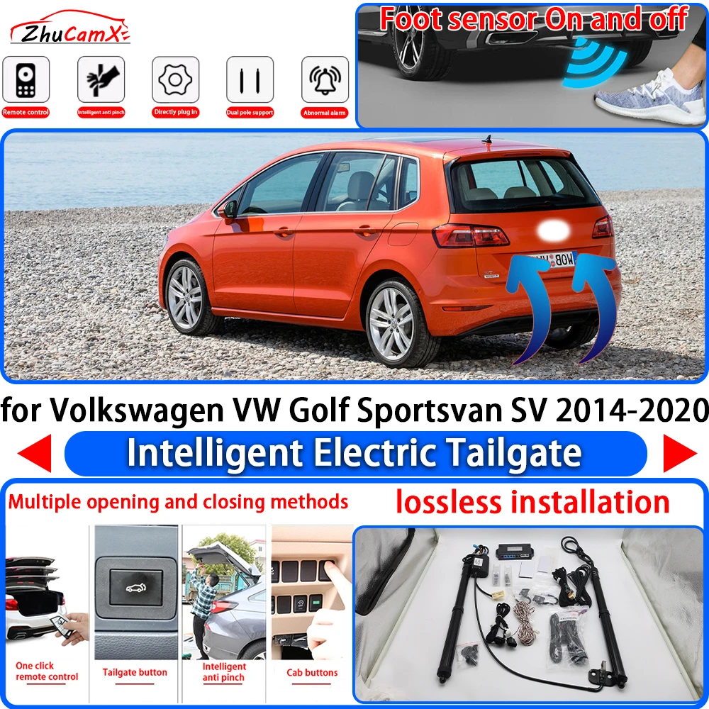 for Volkswagen VW Golf Sportsvan SV 2014-2020 Power Liftgate Trunk Electric Suction Tailgate Intelligent Tail Gate Lift Strut