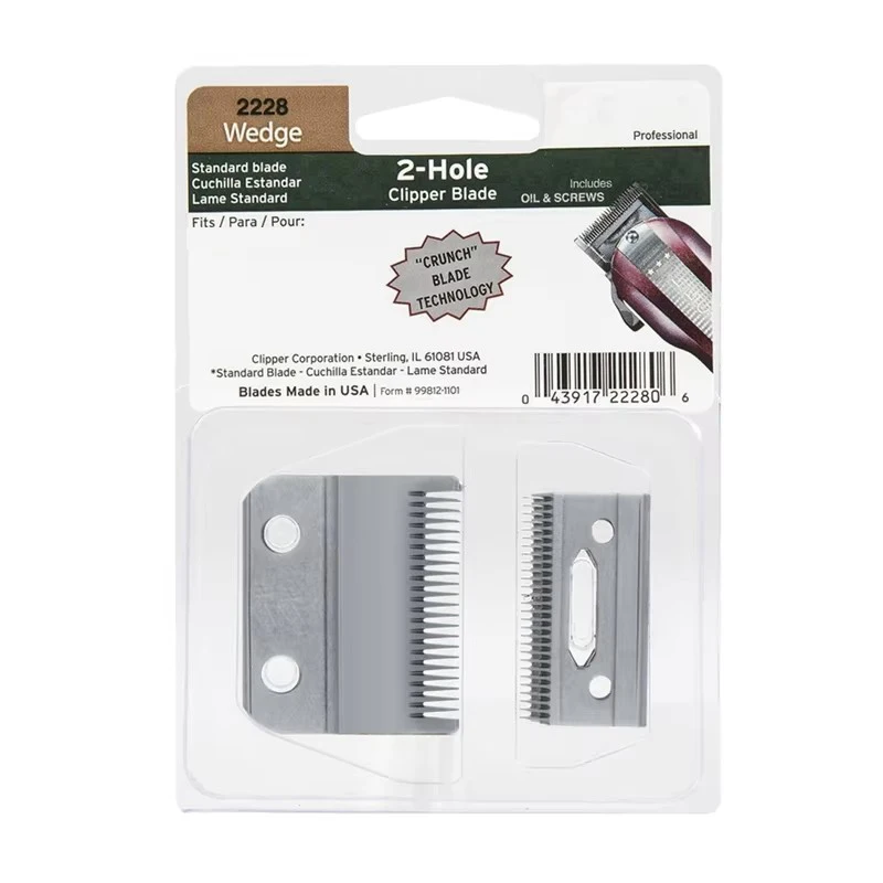 Stadndard Wedge 2228 Clipper Blade For wahl Legend Hair Clippers Modesl #8147 & #8594，includes screws