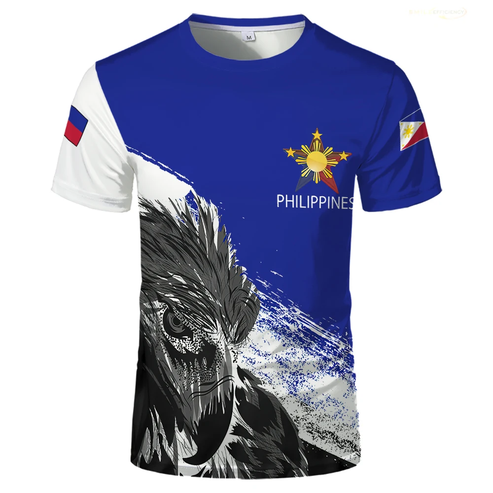 تي شيرت علم فلبيبين للرجال ، مطبوع ثلاثي الأبعاد ، تيشيرتات رياضية لكرة القدم ، تيشيرتات كاجوال برسومات ، تيشيرت صيفي ، تيشيرت جديد ،