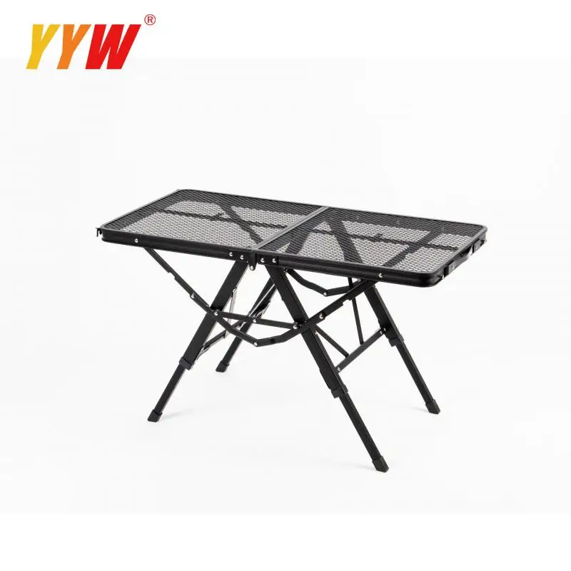 

Outdoor Camping Folding Table Height Adjusted Aluminum Alloy Foldable Portable Desk Backpacking Furniture for RV Garden Picnic