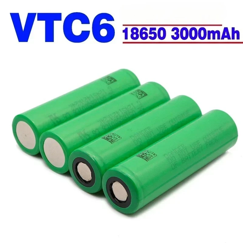 

18650 3.7v 3000mah VTC6 High Discharge Lithium-ion Rechargeable Battery Suitable for All Types of Electronic Products+nickel DIY