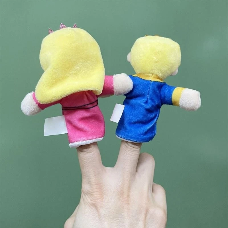 Công chúa dễ thương Con rối ngón tay sang trọng có thể chuyển Hàm Tương tác nhập vai Đồ chơi mềm 15UB