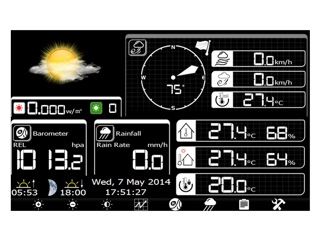 MISOL WIFI weather station with solar powered sensor wireless data upload data storage