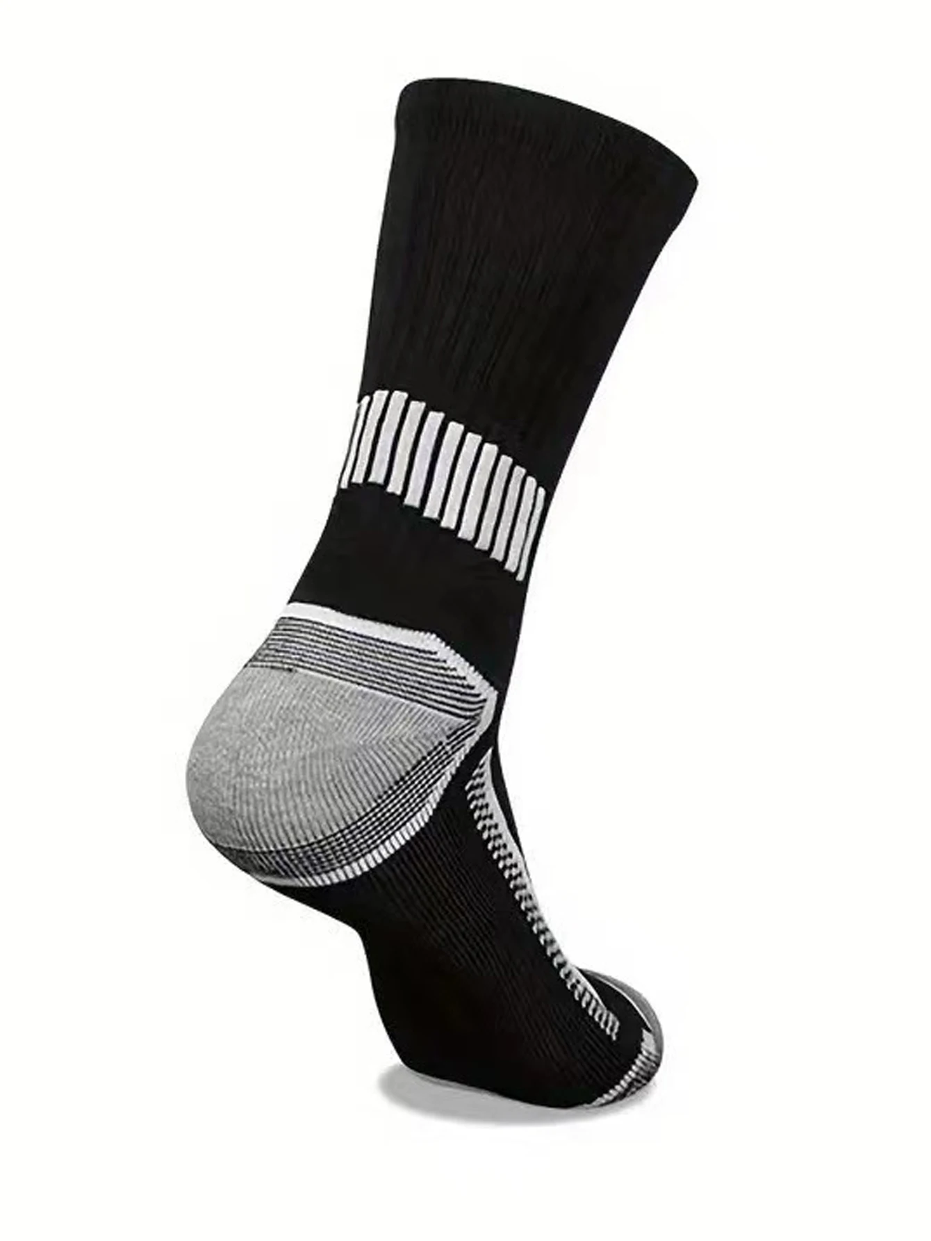 12 Paar Herren-Sportsocken, schweißabsorbierend, bequem und atmungsaktiv, geeignet für Basketballtraining und Laufen im Freien – Detail 8