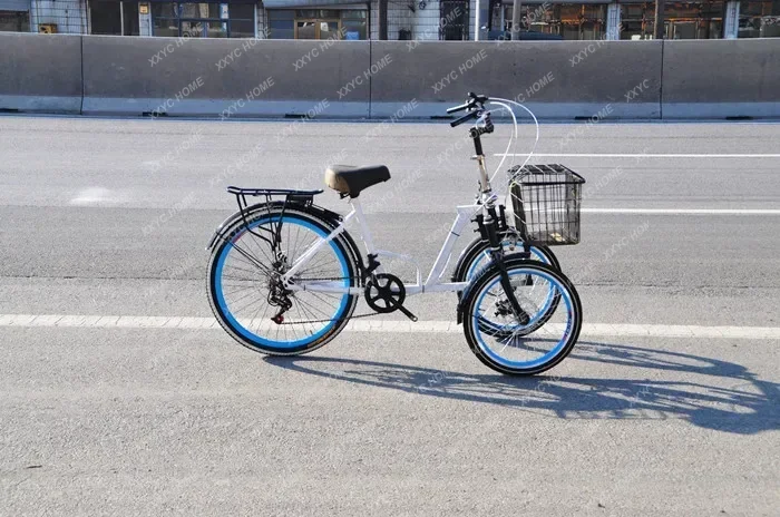 Inverted Three-Wheel Bicycle Human Middle-Aged and Elderly Scooter Disc Brake Speed Change Recreational Vehiclez