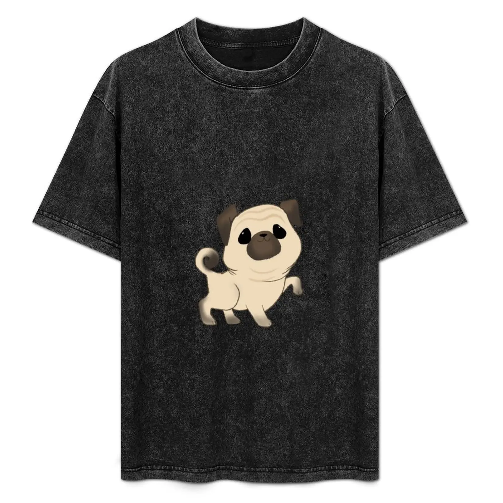 

Perky Pug T-Shirt t shirts for man graphic vintage t cotton 100% man cotton with prints T-Shirt
