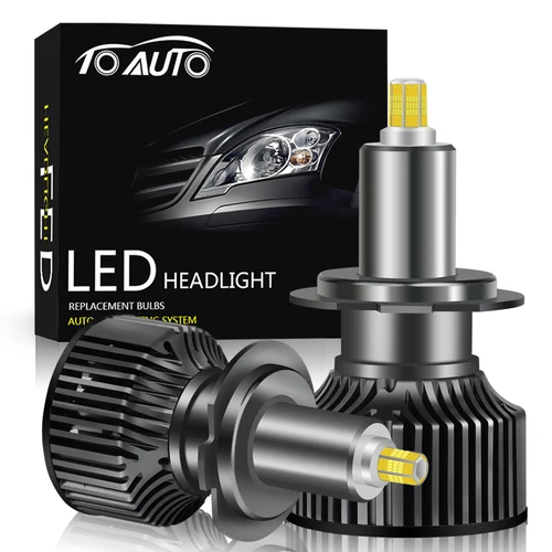 Imagen 1 del producto Bombillas Led para faros delanteros de coche H1 H7 H8 H11 60000LM luces HB3 9005 HB4 9006 Hir2 9012 Turbo Bi Led para lente de proyector lámpara antiniebla automática