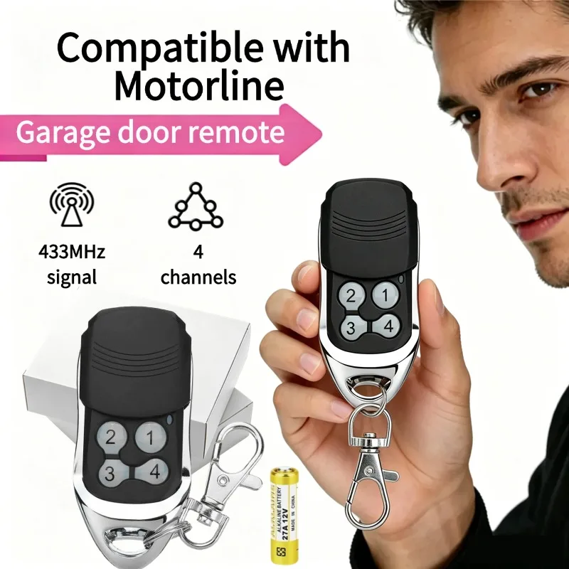 Compatible avec la télécommande de porte de garage à code roulant Motorline FALKRCM 433,92 MHz MX1 MX2