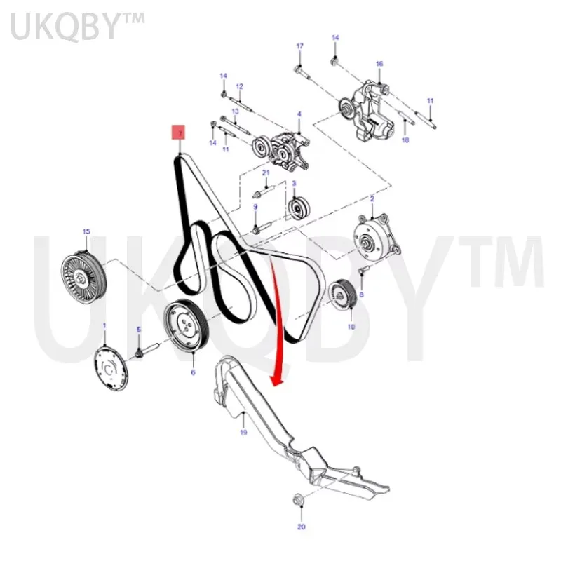 تطبيق Pa t r ol so ld ie rs For Reign Trade Supply - الحزام 7PK3136 AB396C301AB