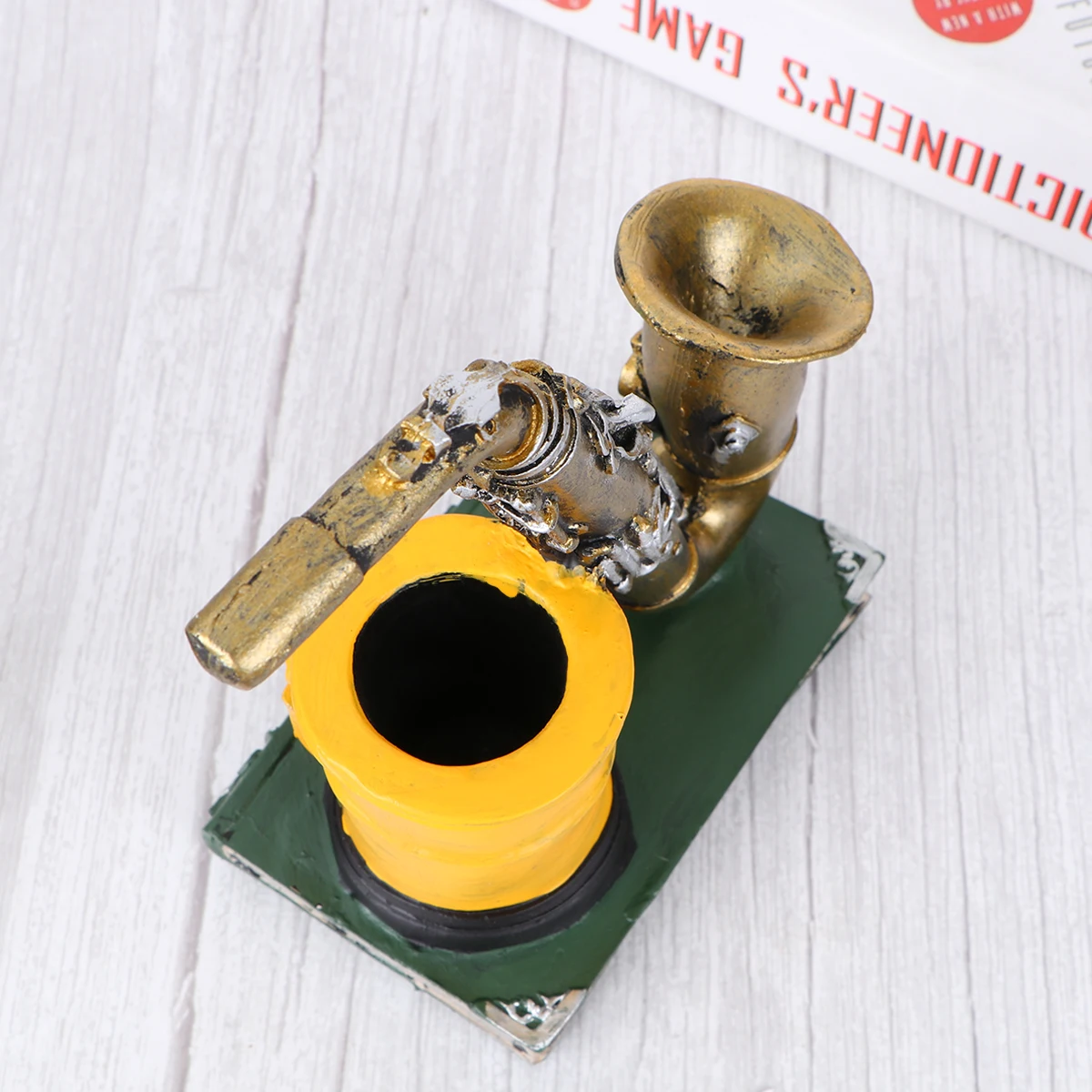 Étui à pinceaux de maquillage Vintage, 1 pièce, porte-outil de conception de Saxophone rétro, porte-stylo créatif, accessoire de bureau élégant