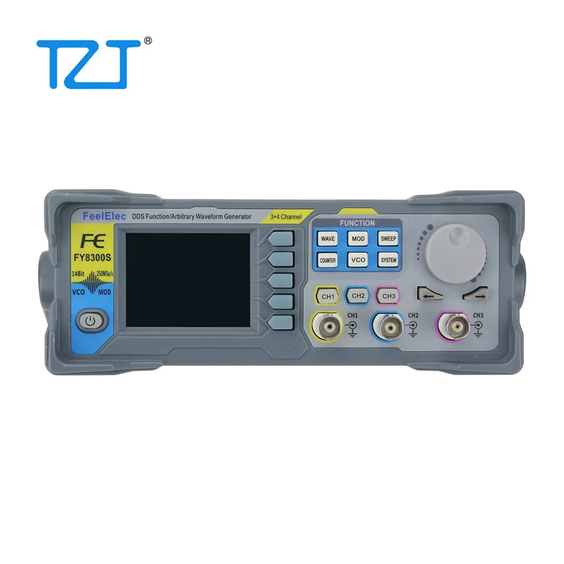 TZT FY8300S-20M 20MHz 60M 60MHz3-Channel DDS เครื่องกำเนิดสัญญาณสัญญาณตามอำเภอใจ4CH TTL เอาท์พุทระดับ