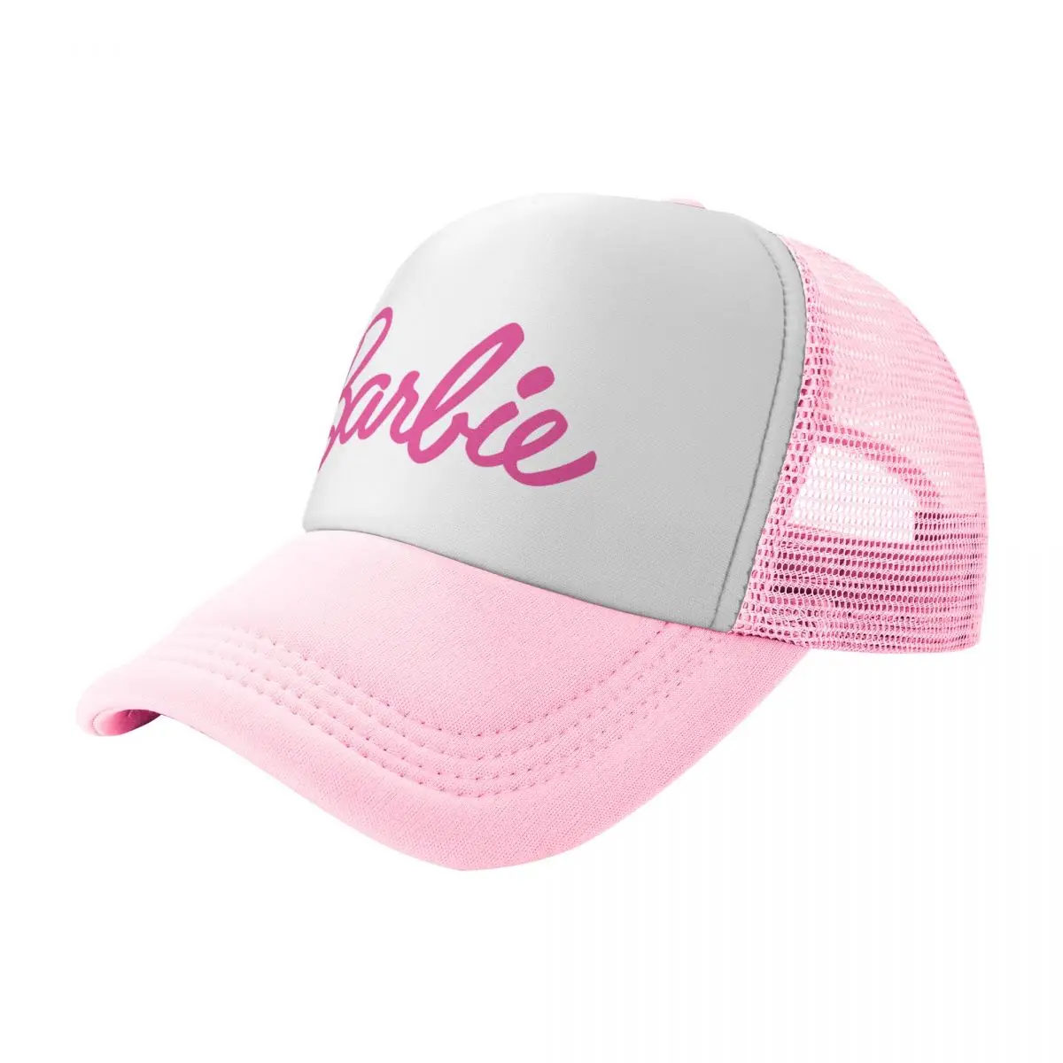 Custom Fashion Unisex Barbie Trucker Hat Adult Adjustable Baseball Cap Women Men Hip Hop