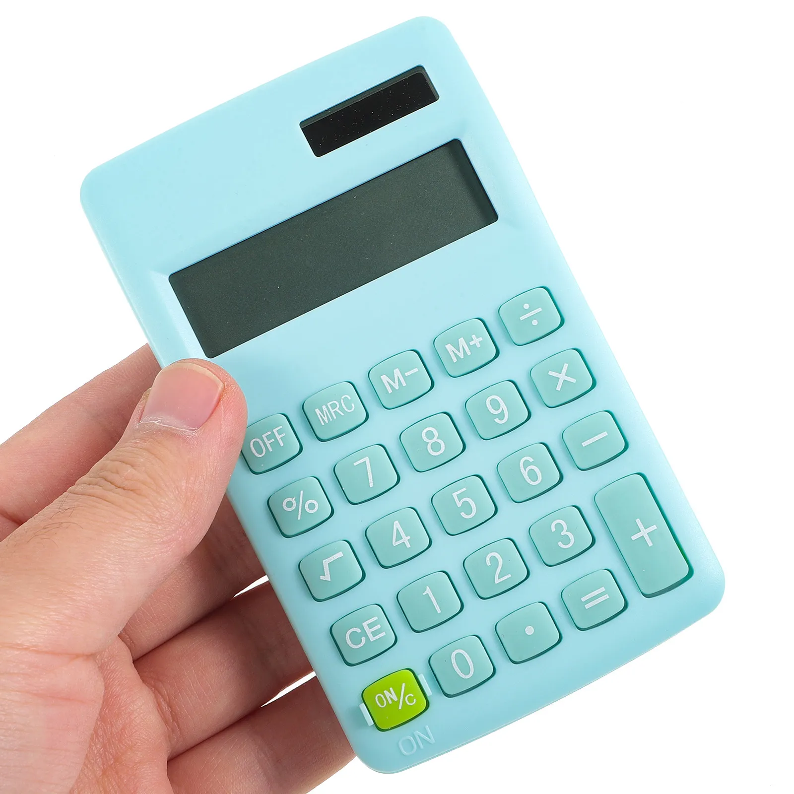 

Маленький портативный калькулятор конфетных цветов с двойным питанием, легкий настольный калькулятор для студентов, офиса и путешествий