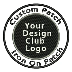 Embroidery Custom Patch Make Your Disign/Logo/Name Iron On Patches Personality DIY Fusible Patch Hook & Loop Patch For Clothes