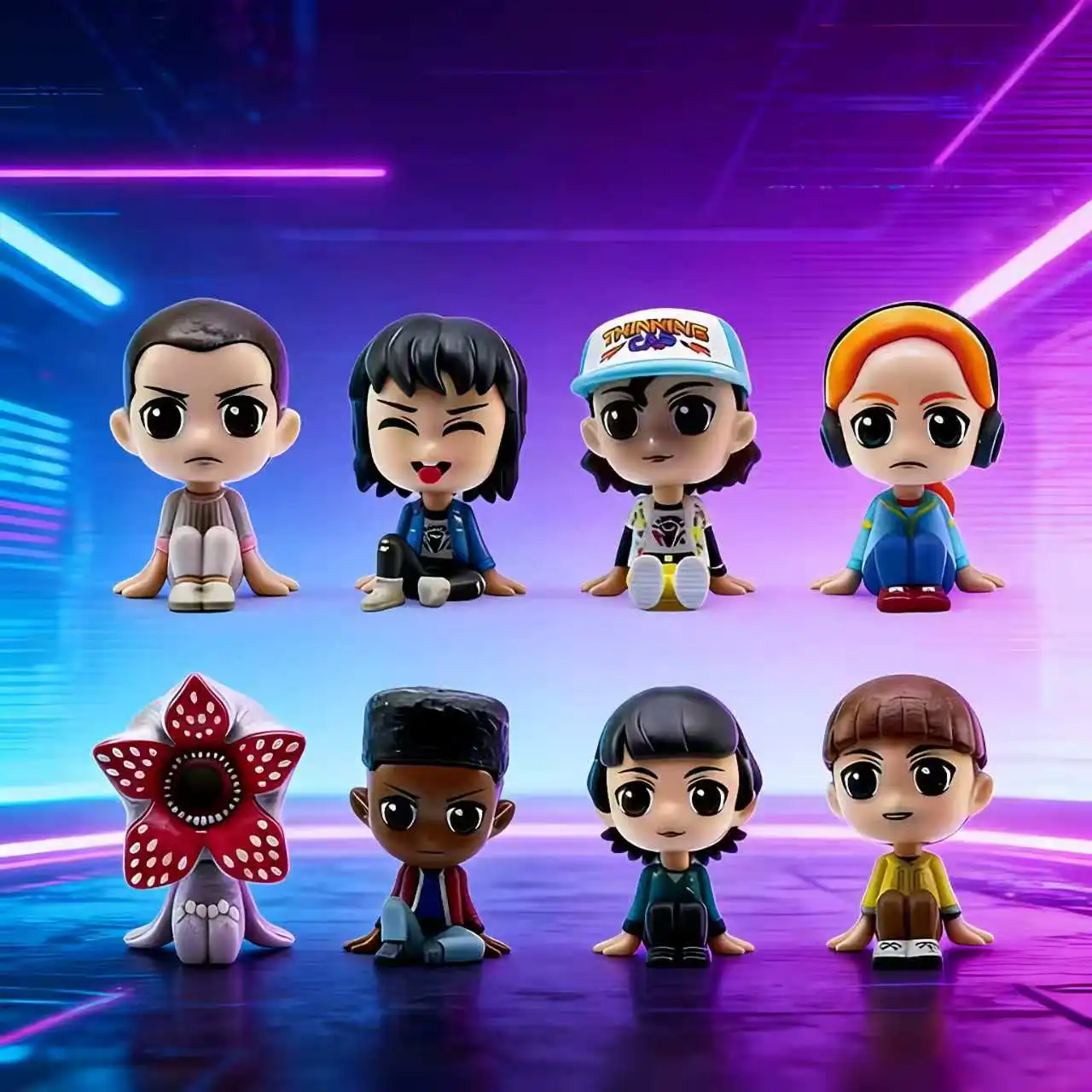 

8 Styles Stranger Figure Eleven Dustin Barb Steve Demogorgon Action Figures Car Home Decoration Toys for Kids#2026