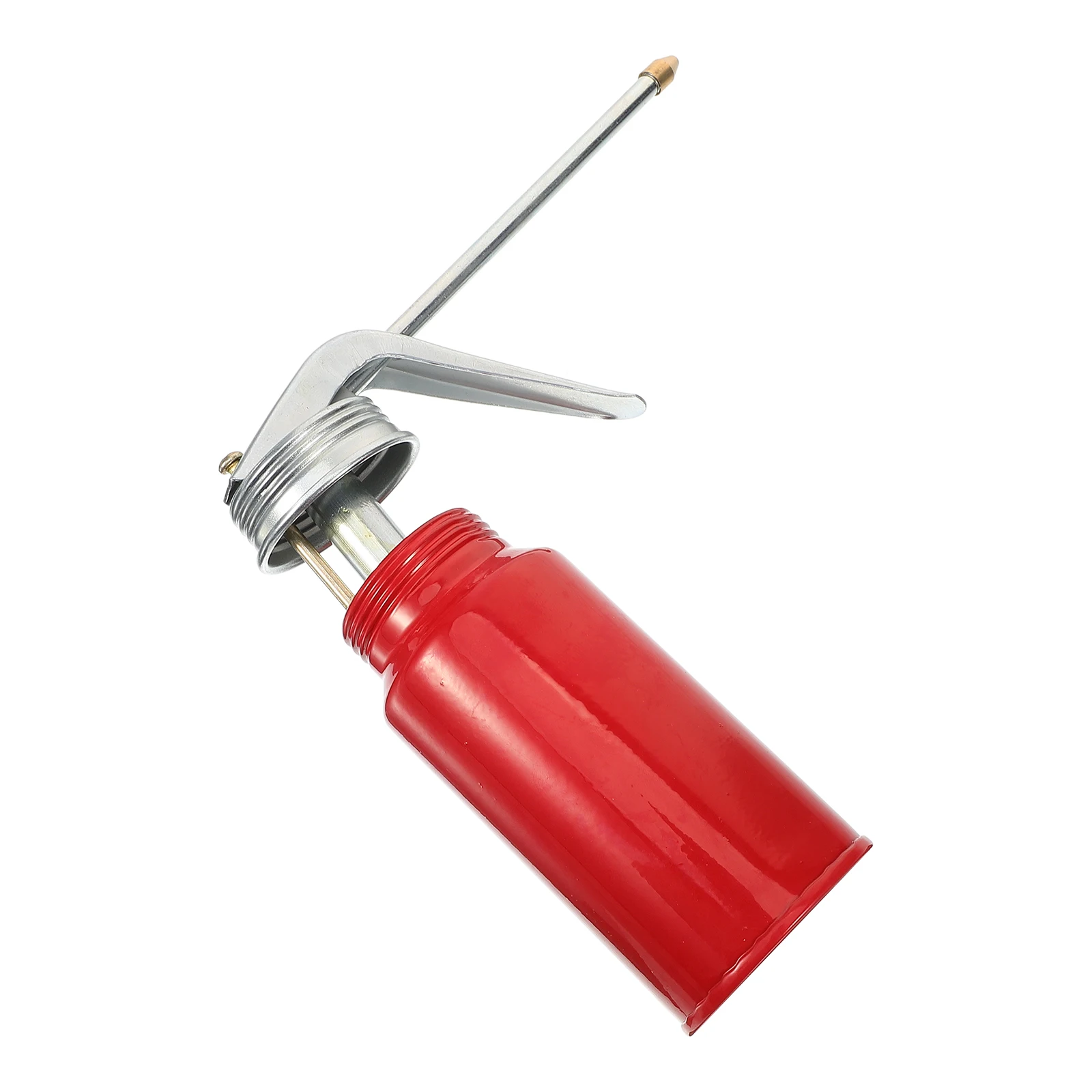 

High Pressure Oiler 200g Red Dispenser Automotive Can Pump Lubrication Fill Jug Metal Small Oil Can High Pressure