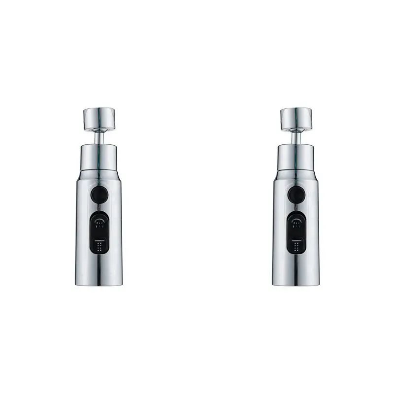 ABRU-2X Rotatable Kitchen Faucet Multi-Function Scraper Universal Splash-Proof Bubble Maker Booster Extender Water Nozzle