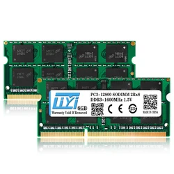 DDR3 4GB 16GB 8GB Notebook Ram 1600mhz 1333mhz 1066MHZ PC3 8500 10600 12800 1.5V 204pin DDR3L Sodimm laptop RAM memory