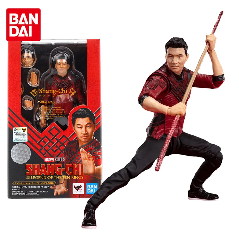 Bandai Marvel Figure Shang-Chi and The Legend of The Ten Rings Shang-Chi Master of Kung Fu Anime Action Figure Toys for Children