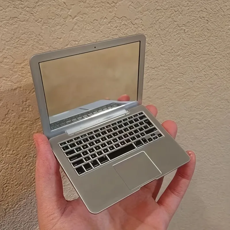 Creative Portable Mini Computer Mirror Foldable Laptop Shape Makeup Mirror High Quality Pocket Mirror Beauty Makeup Mirror
