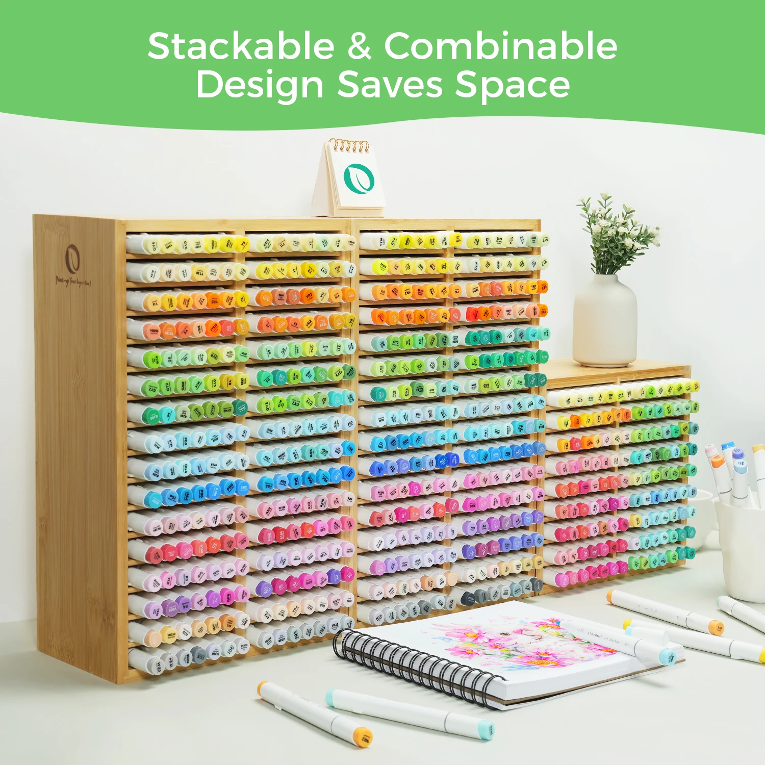 MsisieIve Organizer per pennarelli, in legno, per 126 pennarelli, organizzatore per bambini, portapenne per matite MsisieIve Organizer per pennarelli, in legno, per 126 pennarelli, organizzatore per bambini, portapenne per matite