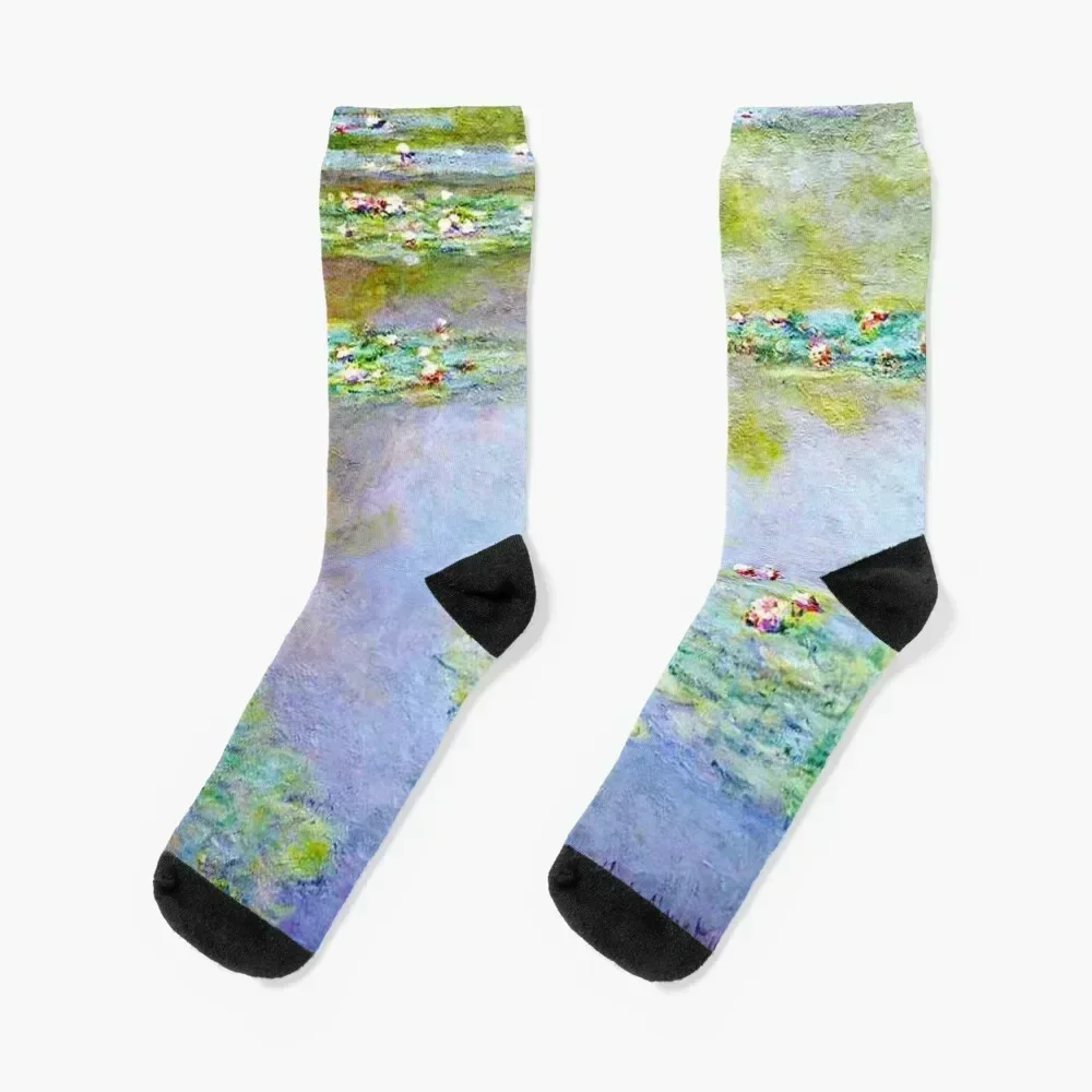 Claude Monet | The Water Garden at Giverny - Le Jardin d'eau de Giverny Socks FASHION Climbing gift cotton Socks Women Men's